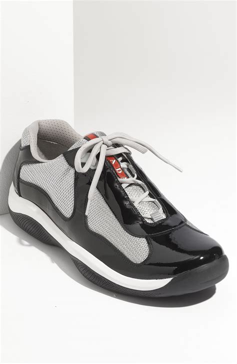 prada americas cup sneakers black|Prada America's Cup sale.